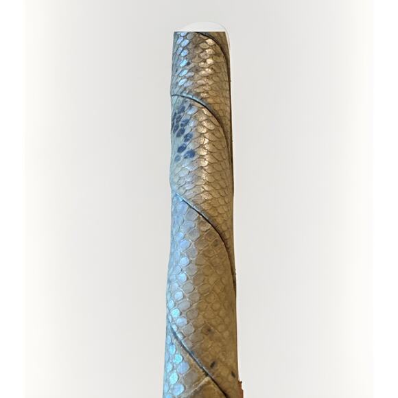 Vintage Coach Python Embossed Leather Accordion Wallet - Picture 6 of 6